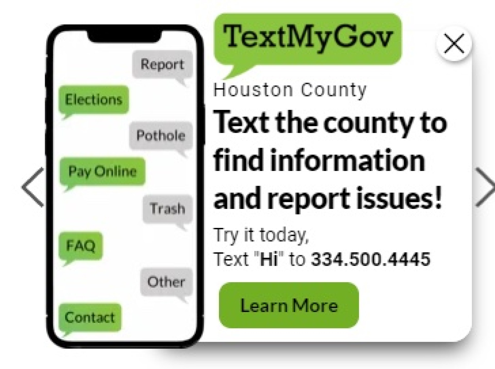 TextMyGov - Notifications